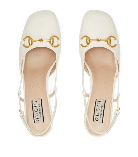 gucci slingback white